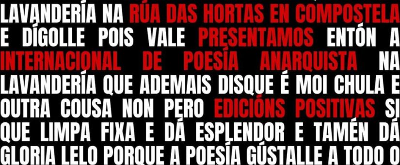 Presentación de “Internacional de poesía anarquista”, de Samuel L. París, en Compostela