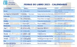 calendario de feiras do libro de galicia 23
